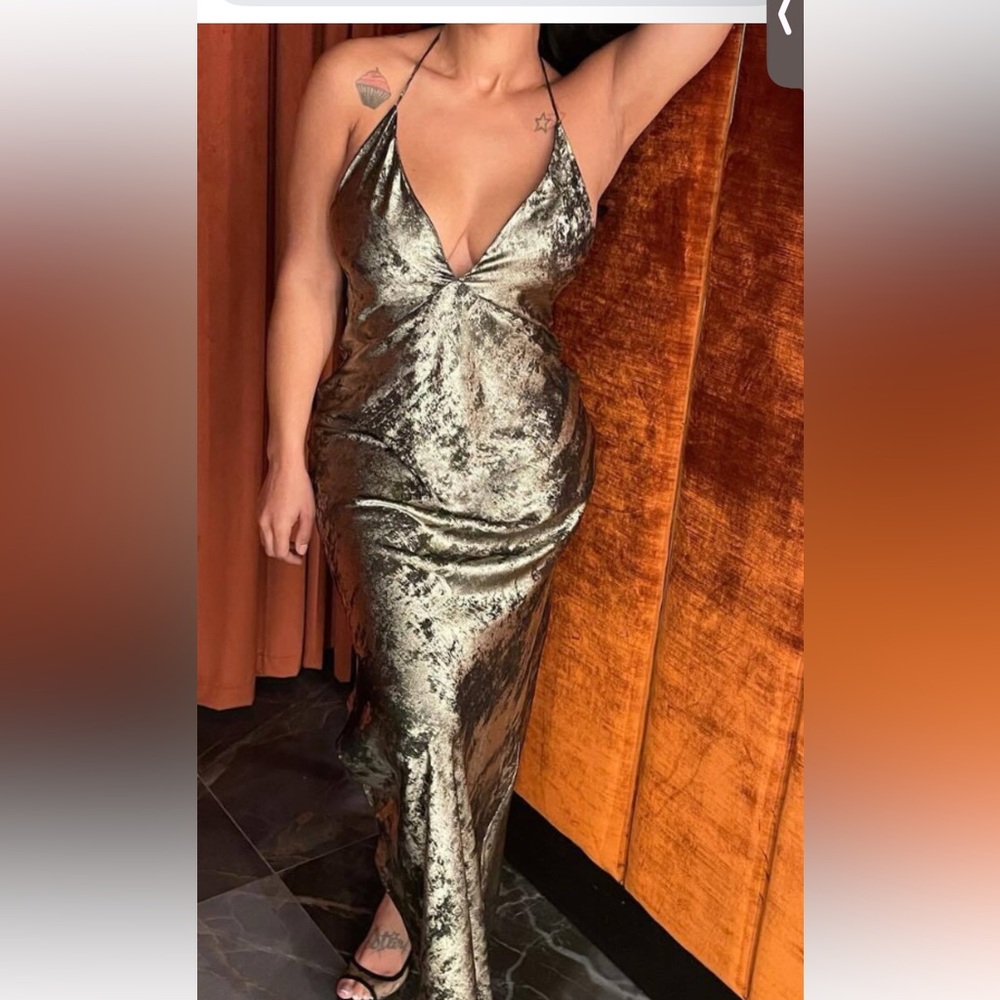 Elegant Metallic Dress